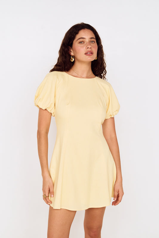 GRAZIA PUFF SLEEVE MINI DRESS