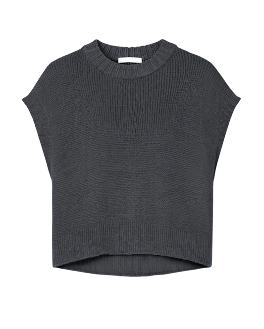 SHAKER SLEEVELESS CREW MERCER