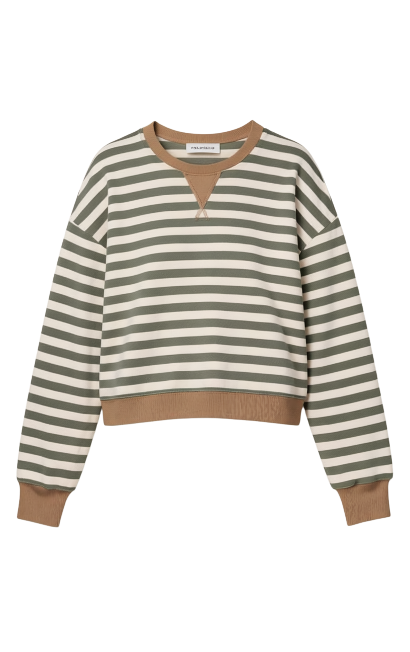 LOW KEY STRIPE SWEATSHIRT