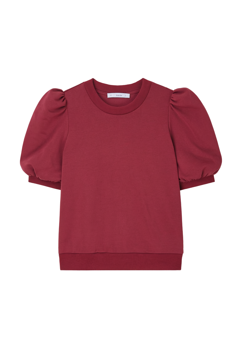 PUFF SLEEVE KNIT TOP