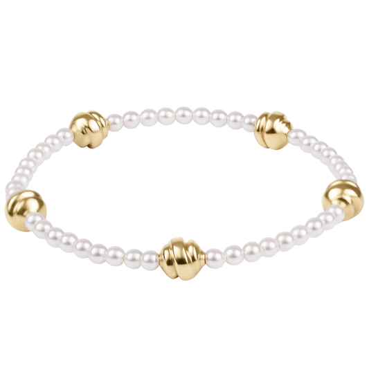 ADMIRE SMALL GOLD PEARL BRACELET