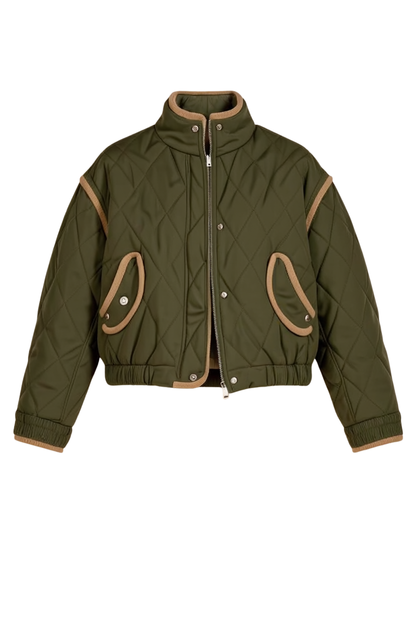 CORDUROY TRIM JACKET