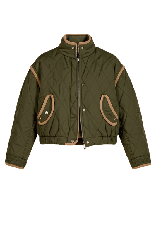 CORDUROY TRIM JACKET