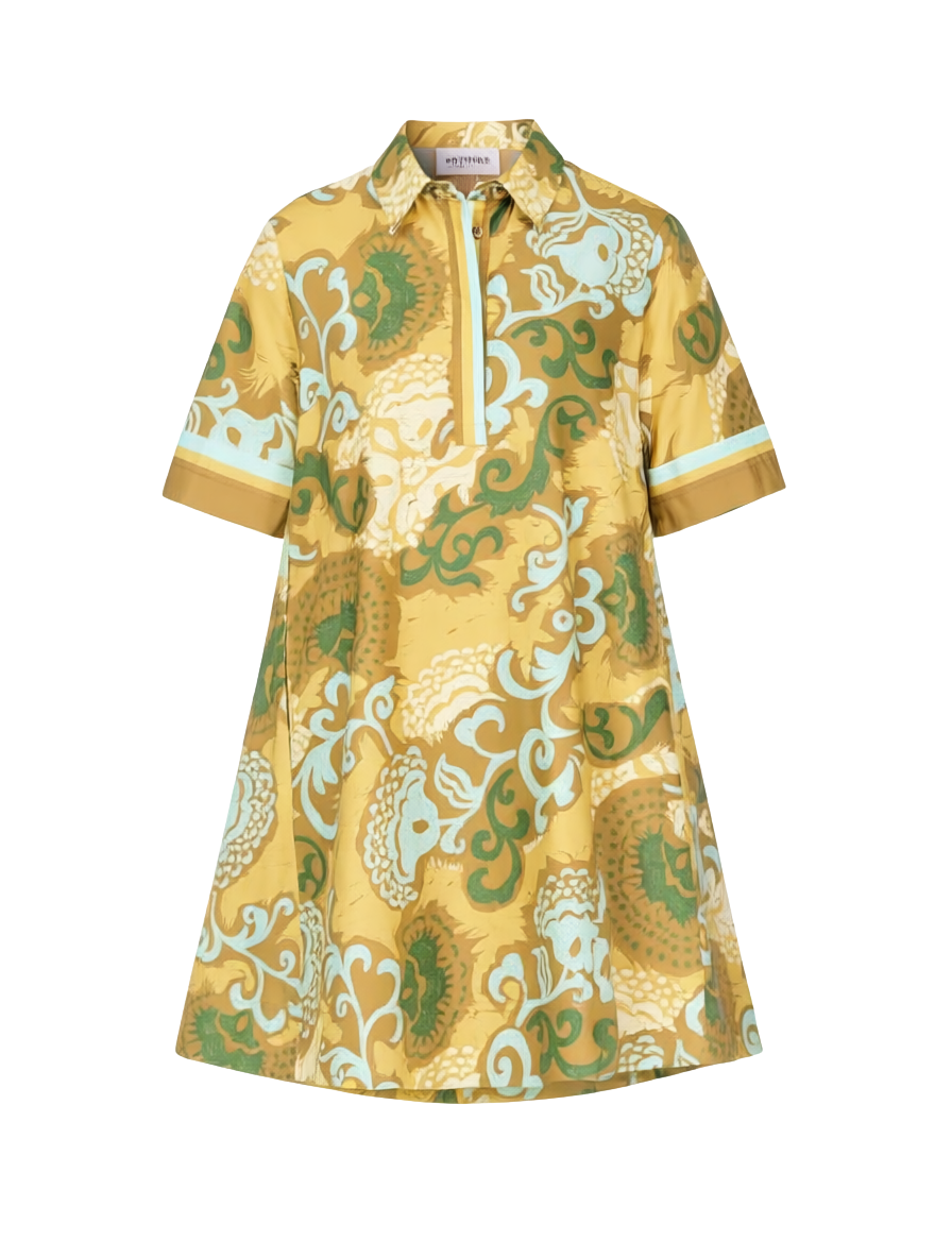 PLACKET SWING DRESS