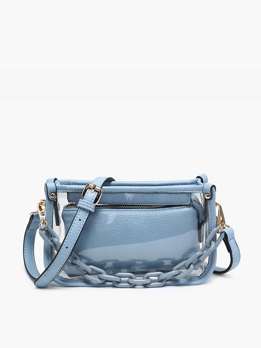 JESSICA STADIUM CLEAR CROSSBODY BAG