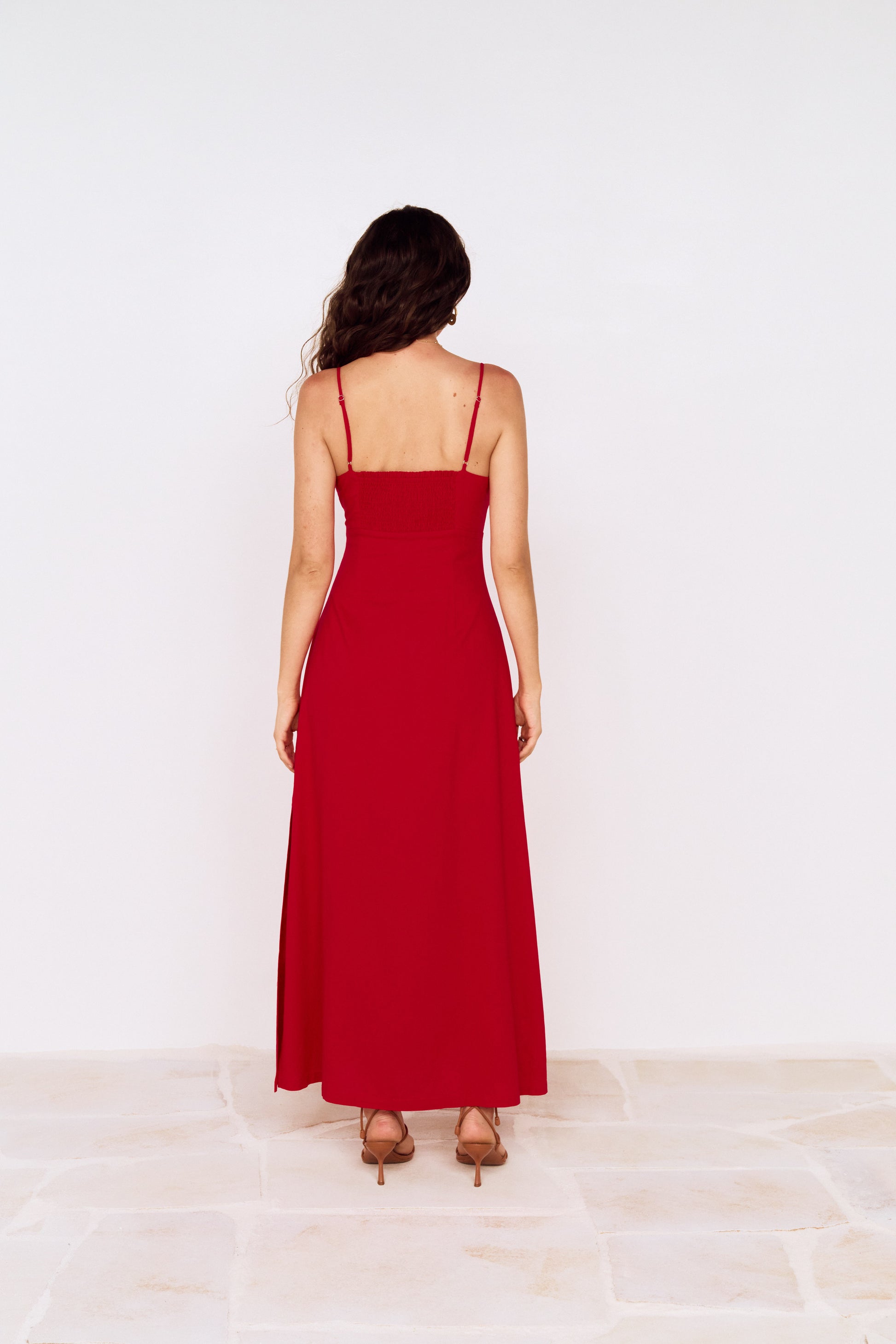 RHODES TWIST FRONT MAXI DRESS