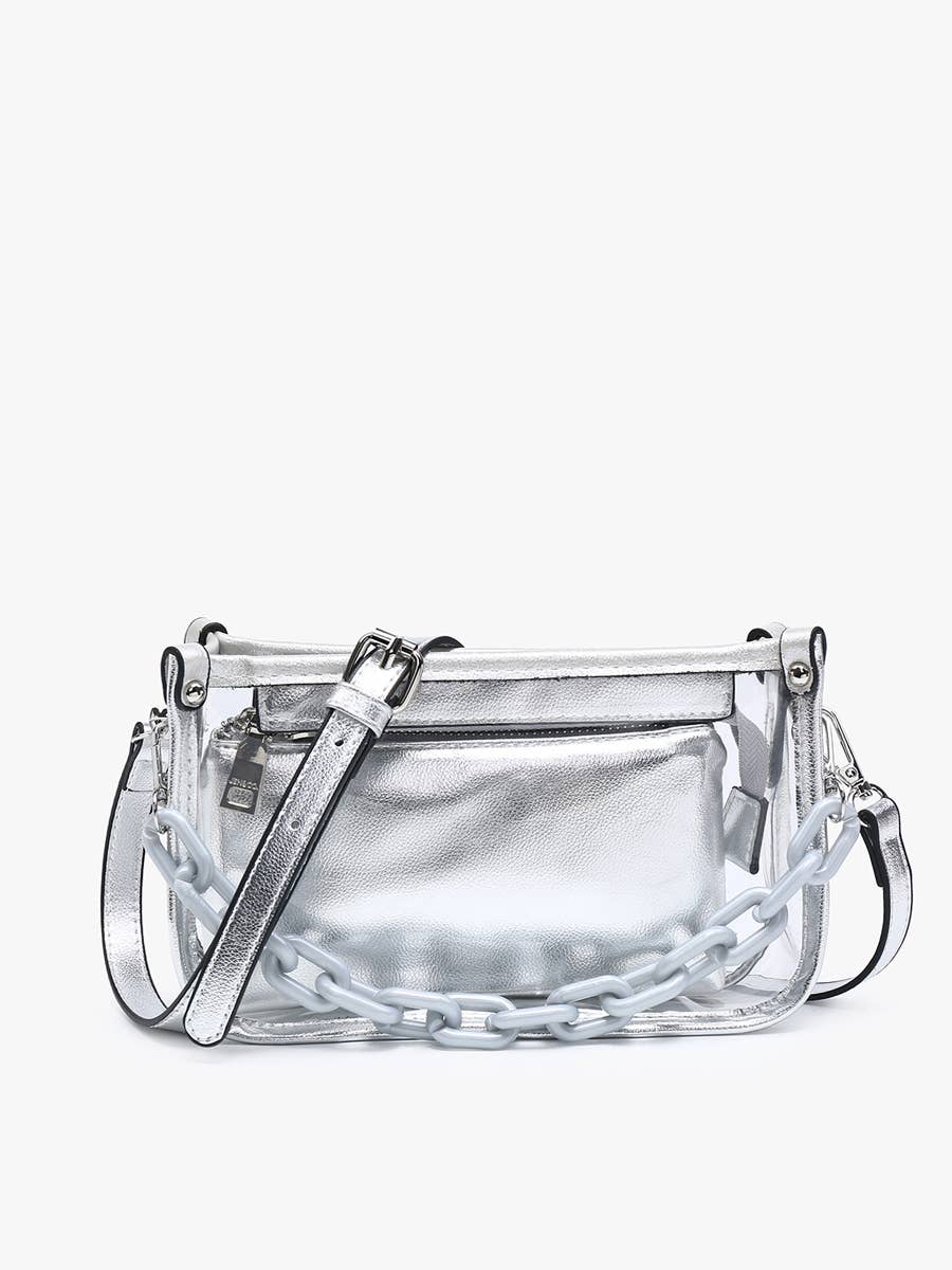 JESSICA STADIUM CLEAR CROSSBODY BAG
