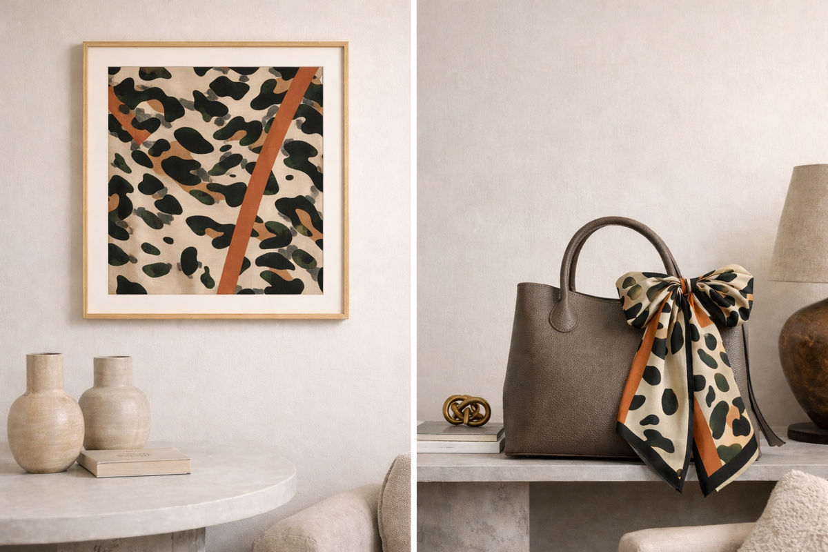 Brown Scarf – Leopard Collection