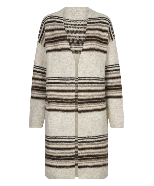 HORIZONTAL STRIPE CARDIGAN