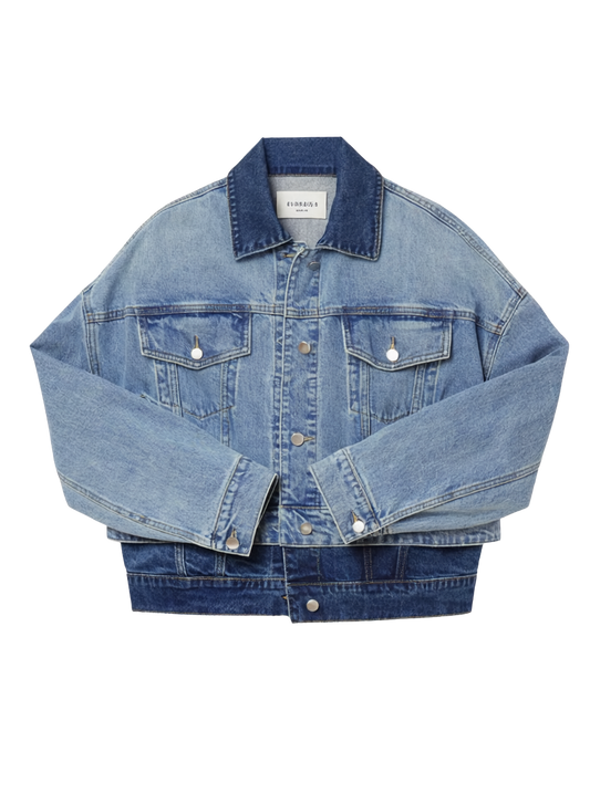 DOUBLE DENIM TRUCKER JACKET