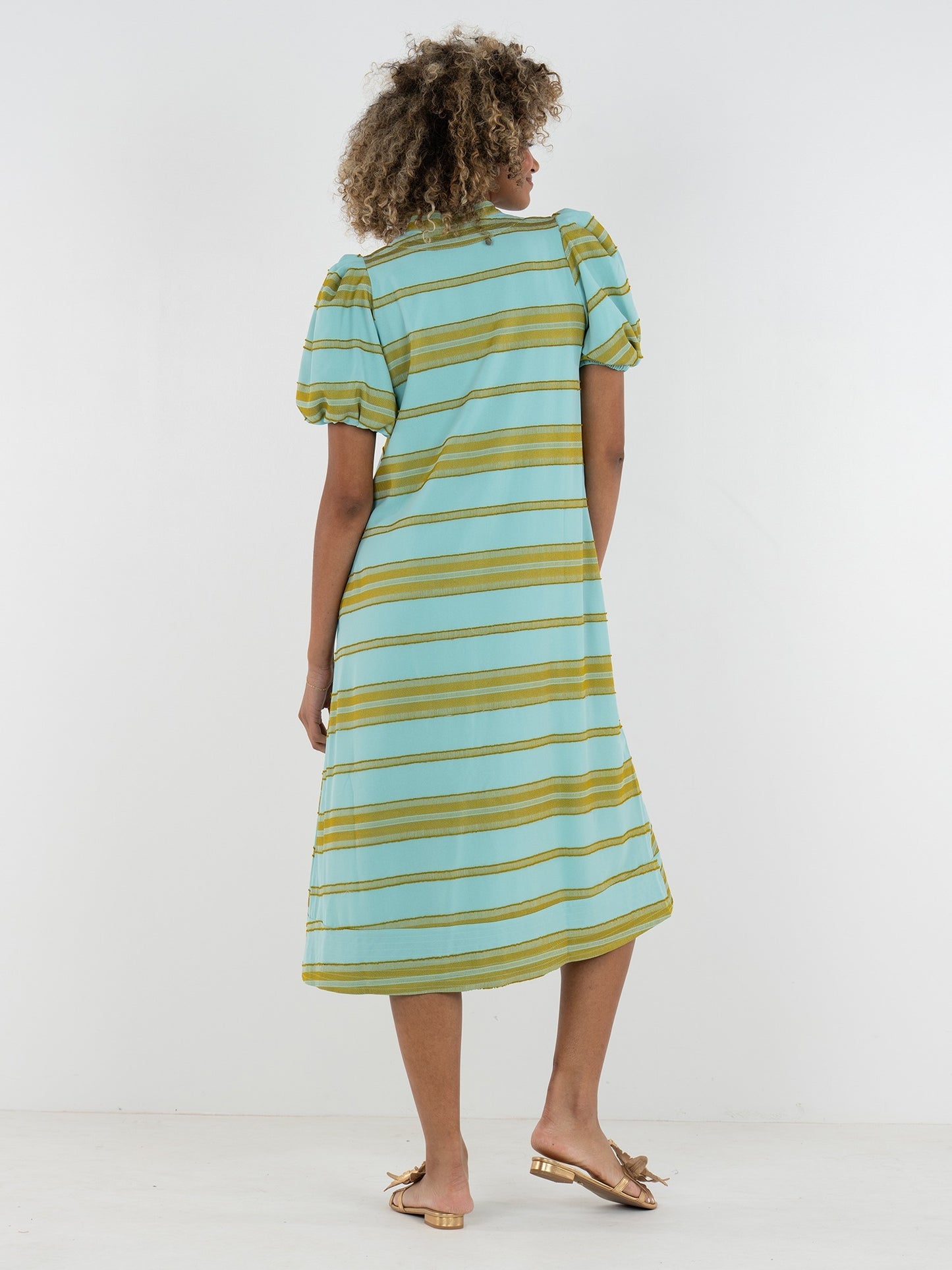 Hampton Dress - Fringe Stripe