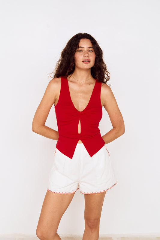 SANTORINI EMBRIODERED SHORTS