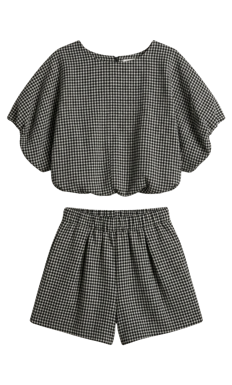 BLACK CHECK SET