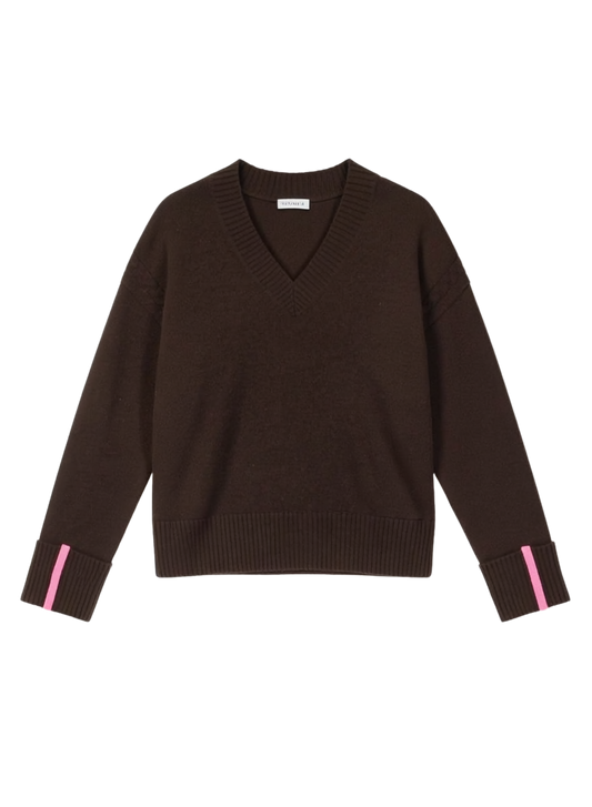 TURN BACK CUFFS V NECK