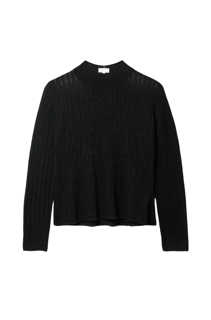 MOCK NECK WITH LADDER STITCH