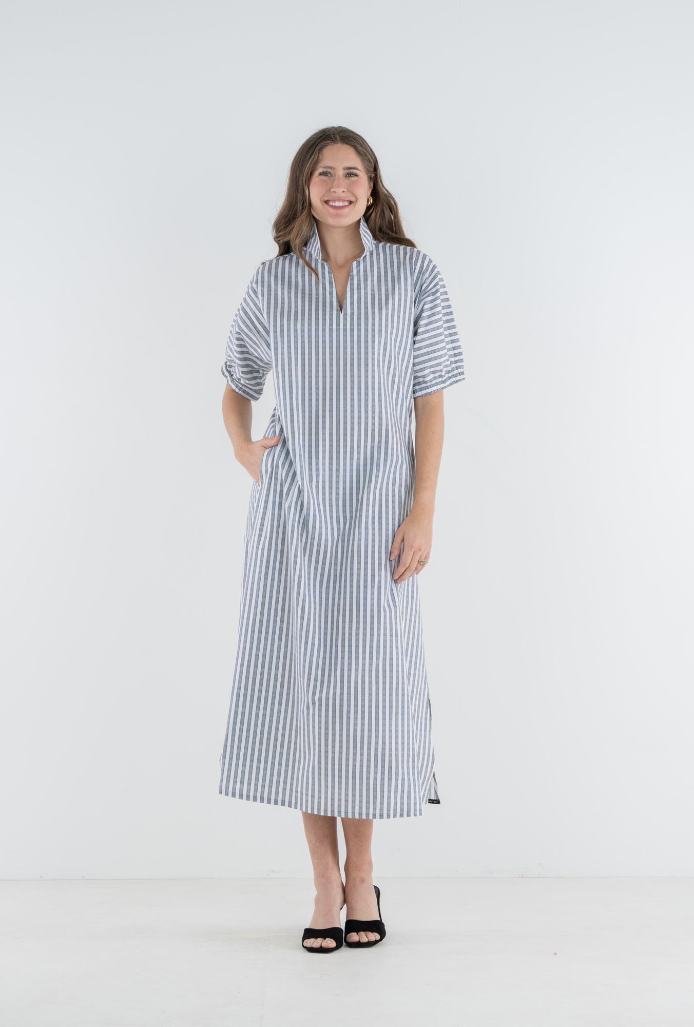 Poppy Maxi - Black Stripe