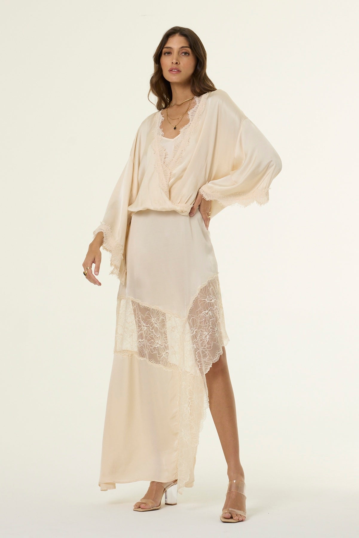 Tia Lace Top // Chalk