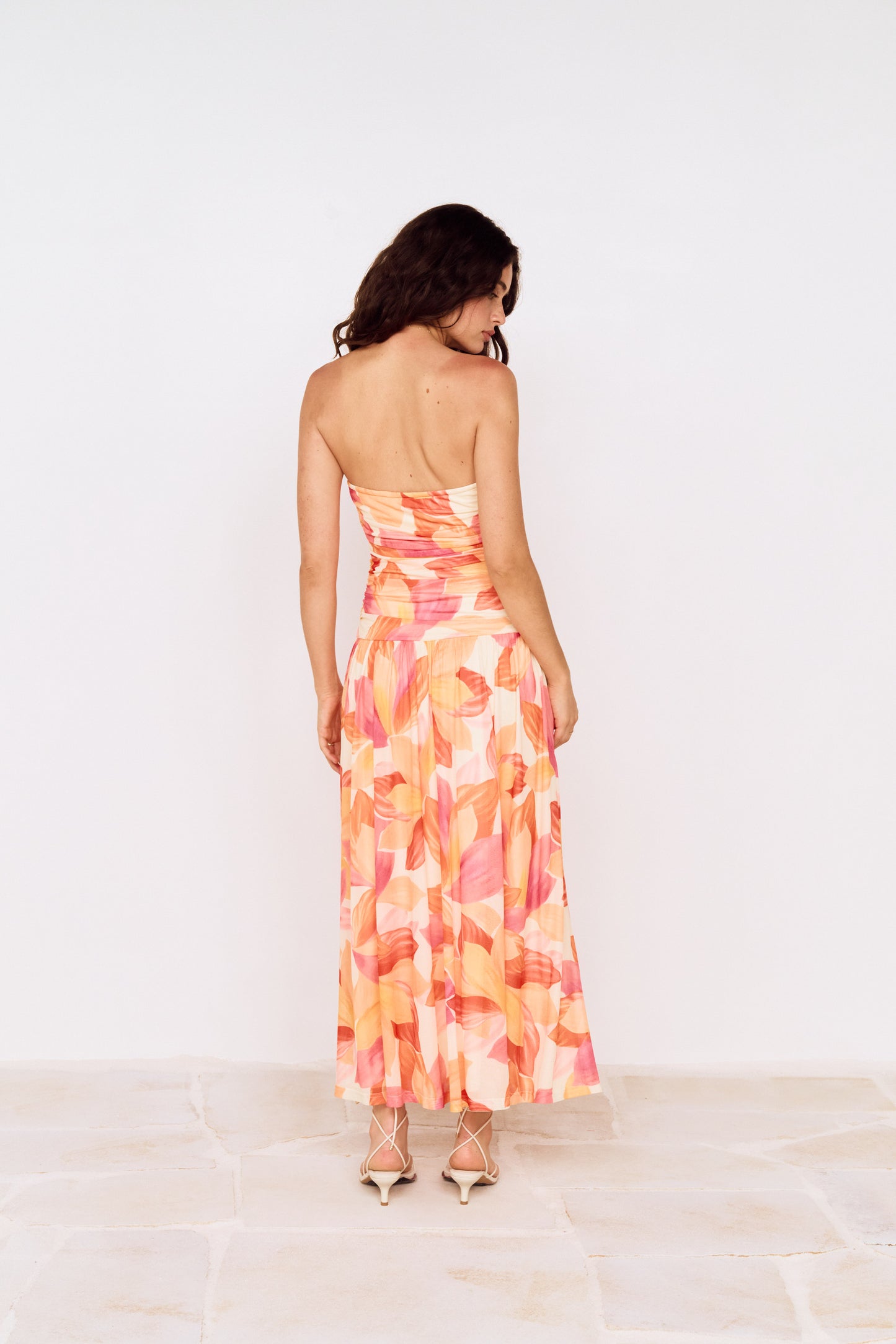 SOLANA MESH MIDI DRESS