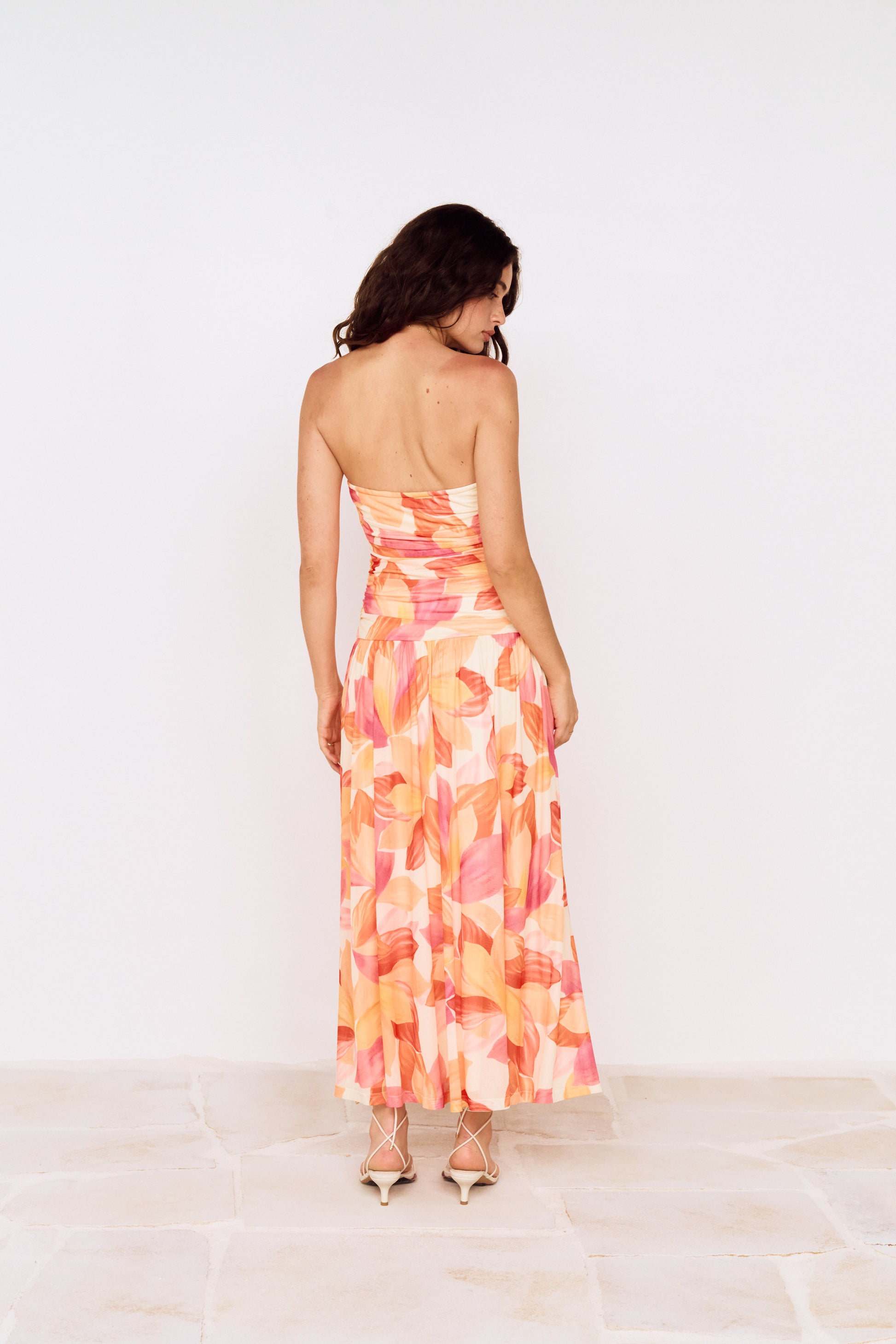 SOLANA MESH MIDI DRESS