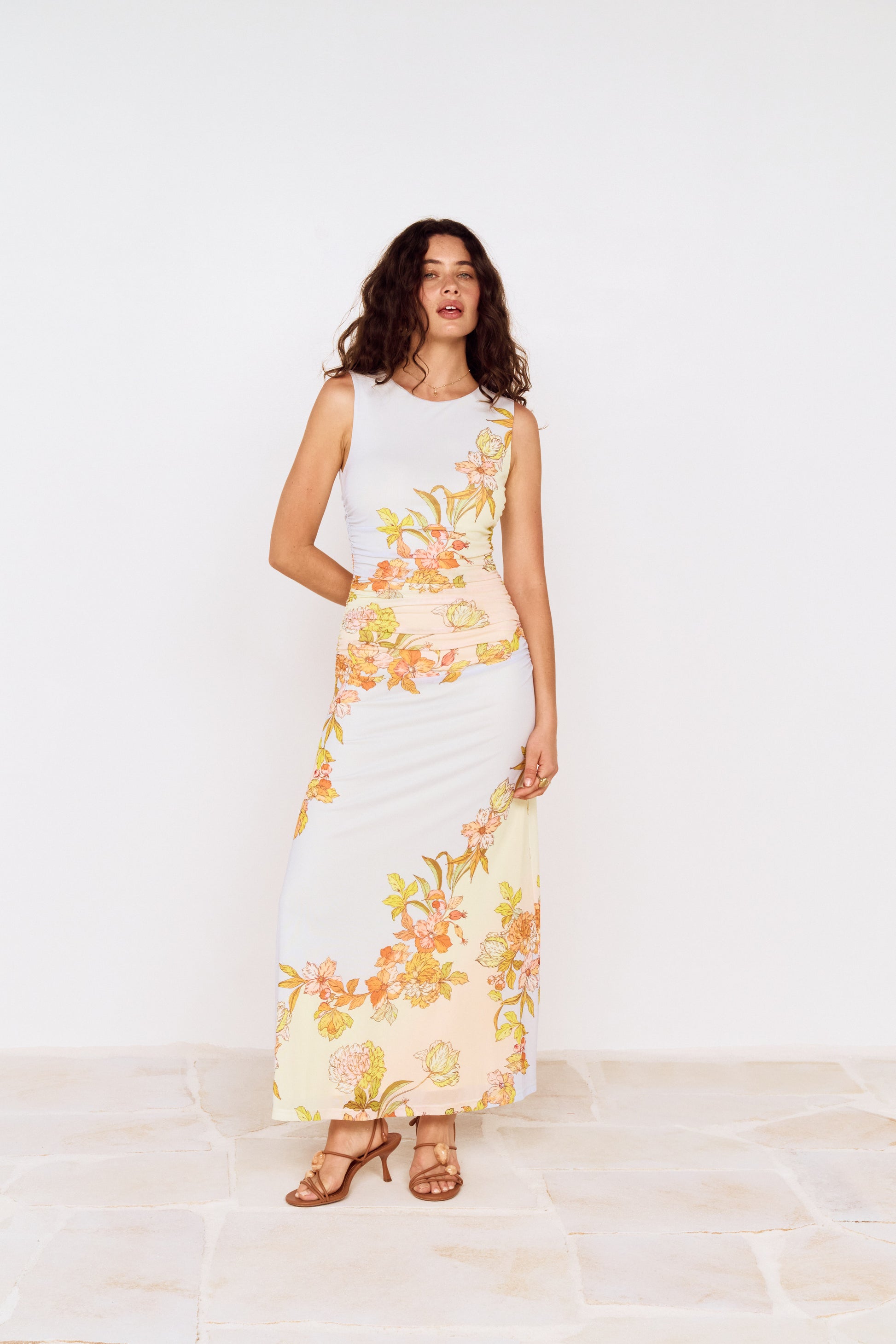 FIORE MESH MIDI DRESS