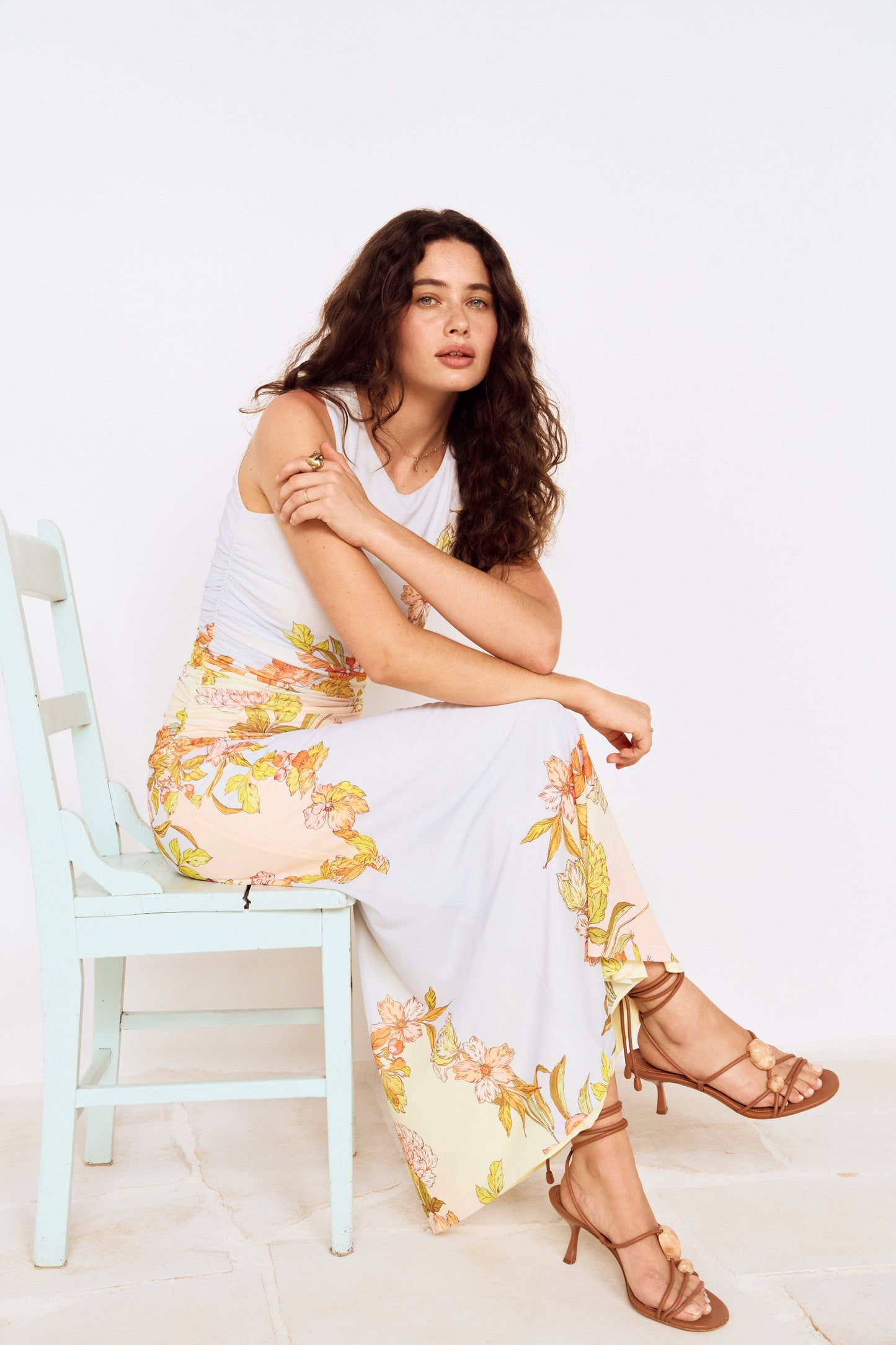 FIORE MESH MIDI DRESS