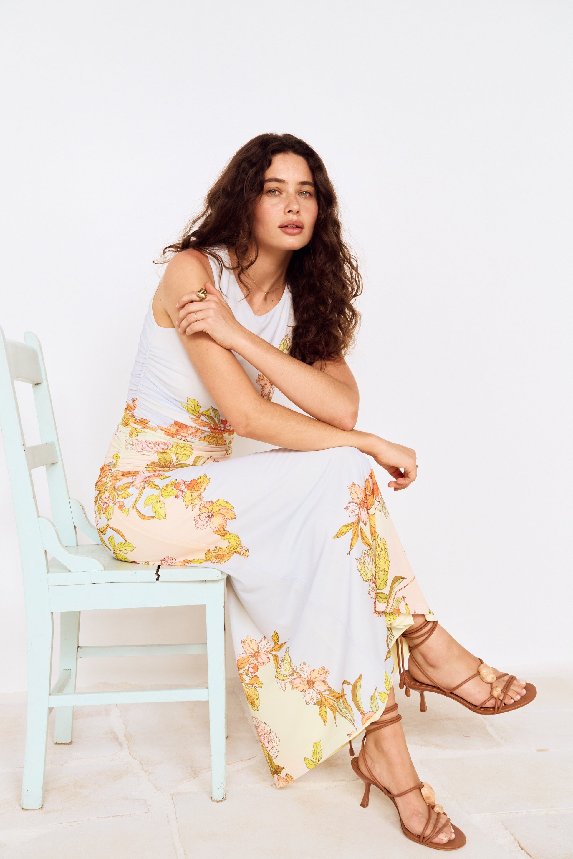 FIORE MESH MIDI DRESS
