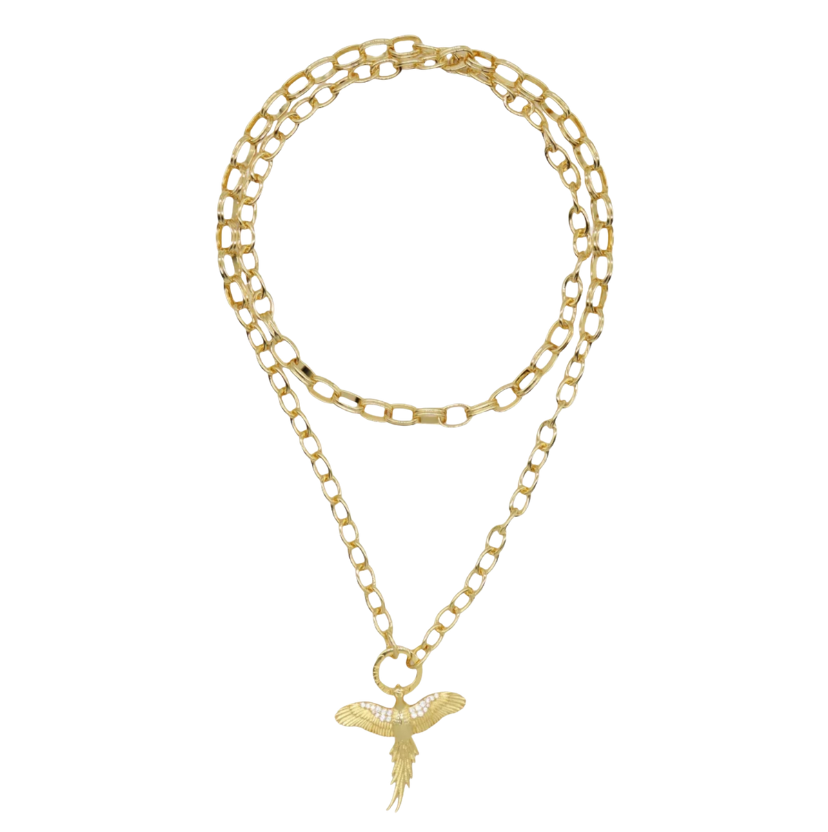 PHEASANT STATEMENT NECKLACE
