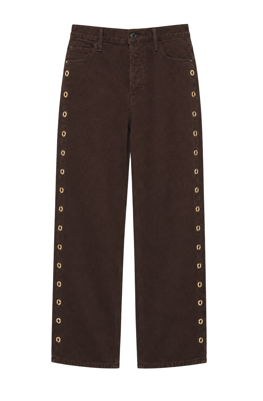 THE OFF DUTY BOWED ANKLE JEAN
