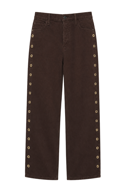 THE OFF DUTY BOWED ANKLE JEAN