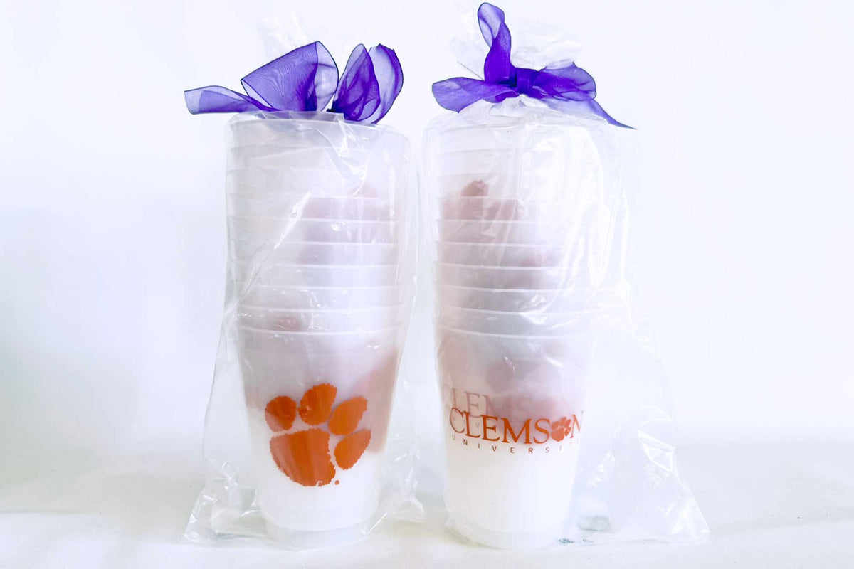 Shatterproof Cup 8 Pack {Clemson University Logos}