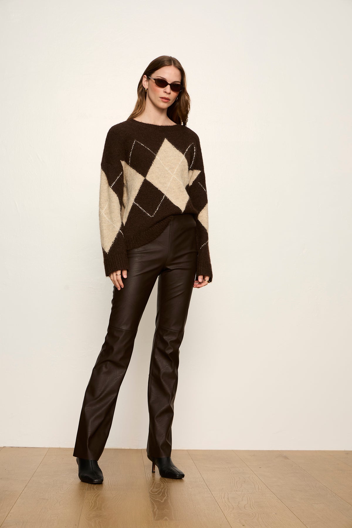 ARGYLE CREW SWEATER