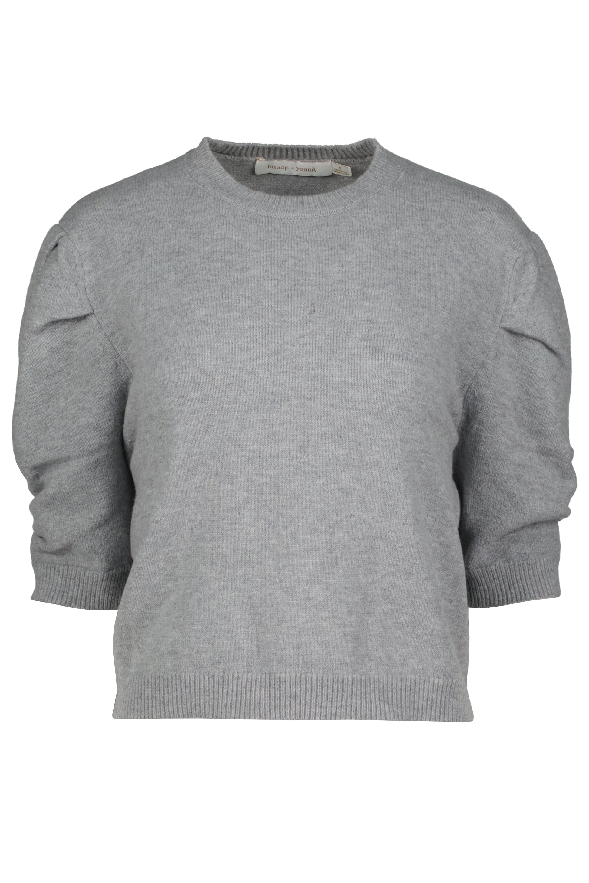 STELLA RUCHED SLEEVE SWEATER