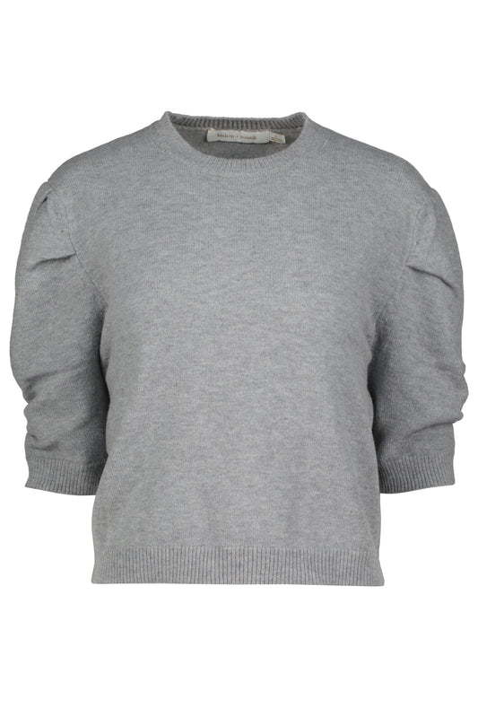 STELLA RUCHED SLEEVE SWEATER