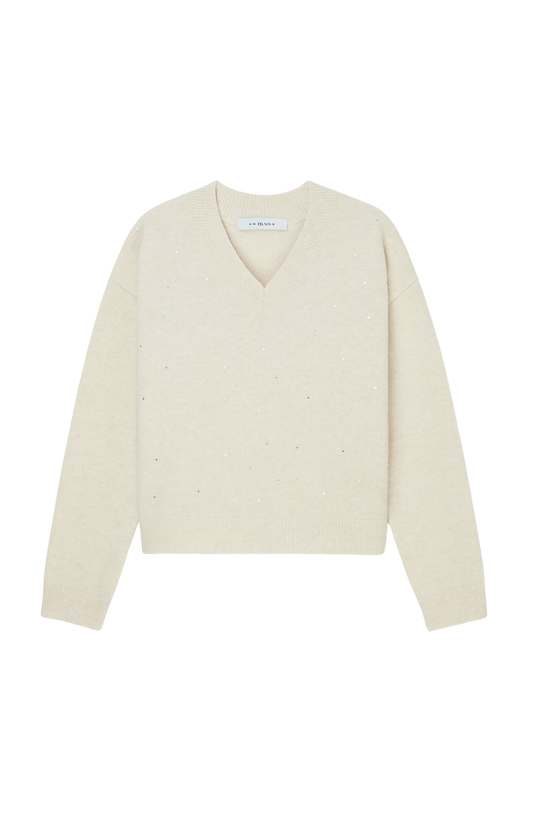 ANGIE EMBELLISHED LONG SLEEVED PULLOVER