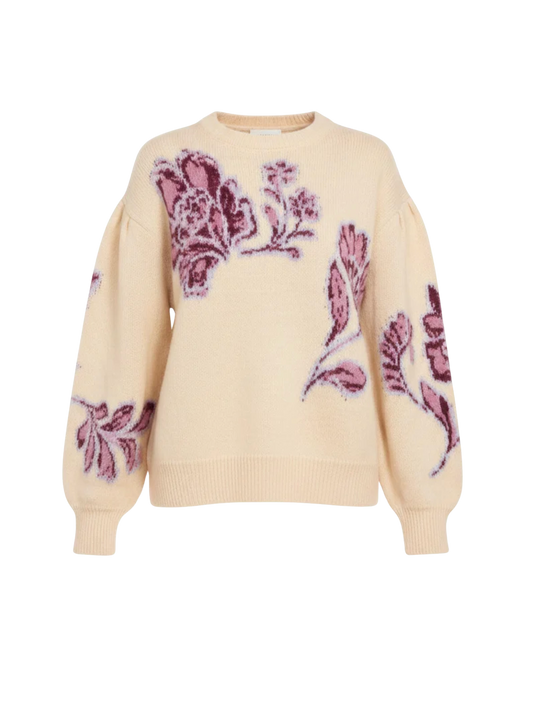 OPHELIA INTARZIA SWEATER