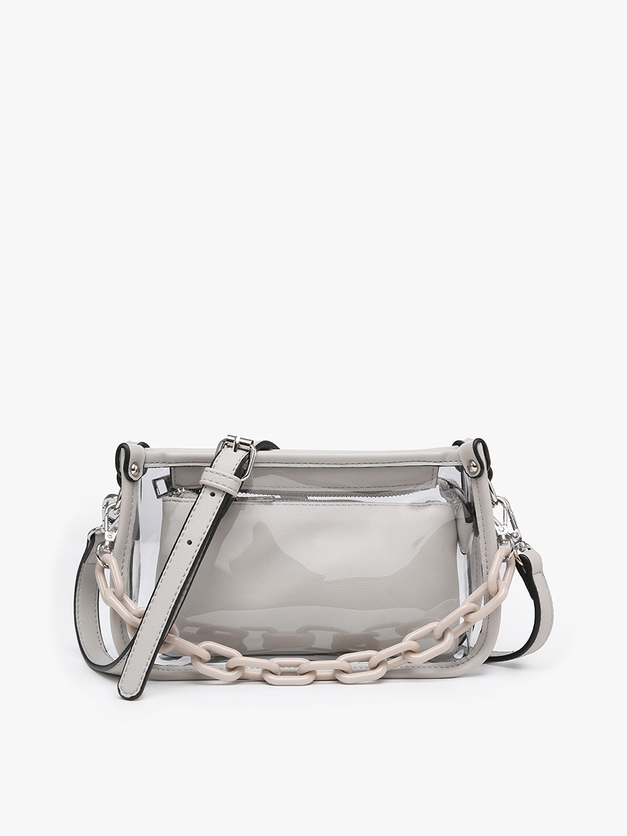 JESSICA STADIUM CLEAR CROSSBODY BAG