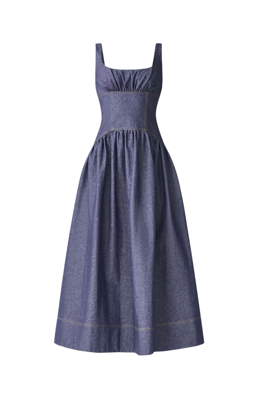 VANA DENIM MAXI DRESS
