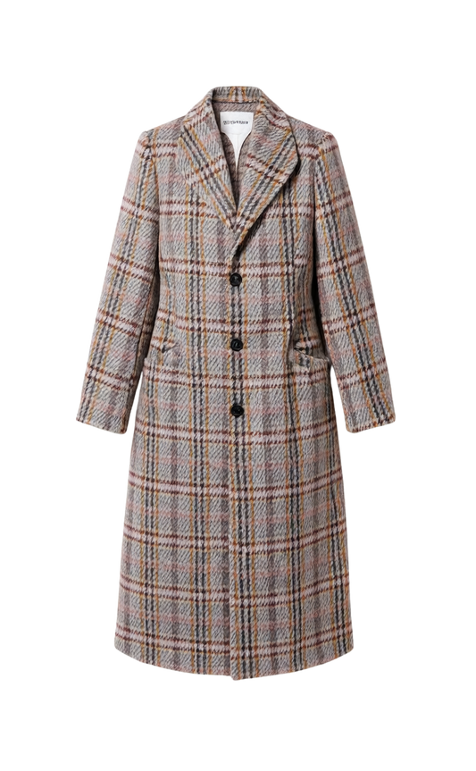 FLOWER BED PLAID COAT