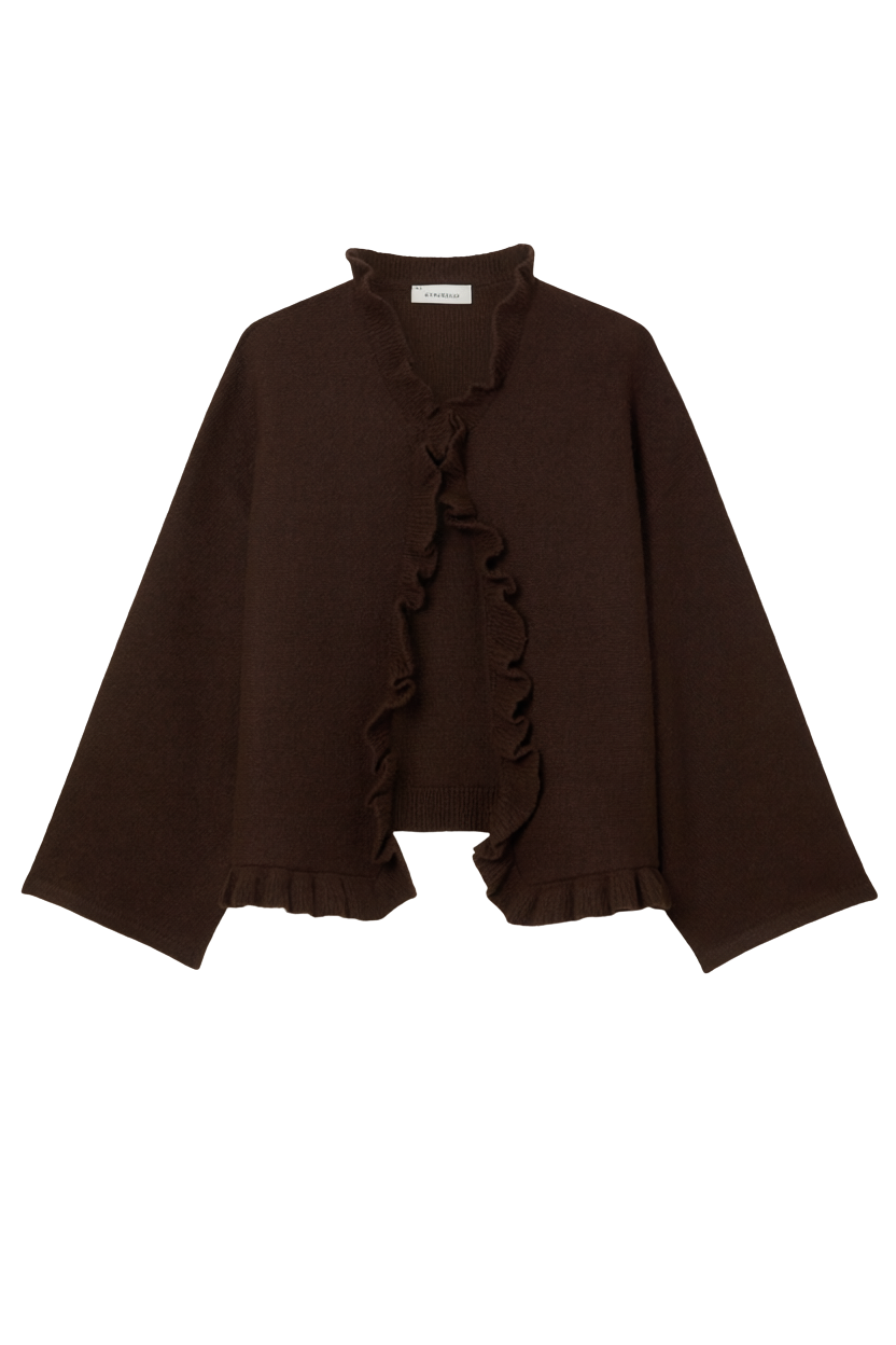 SABRINA RUFFLE CARDIGAN