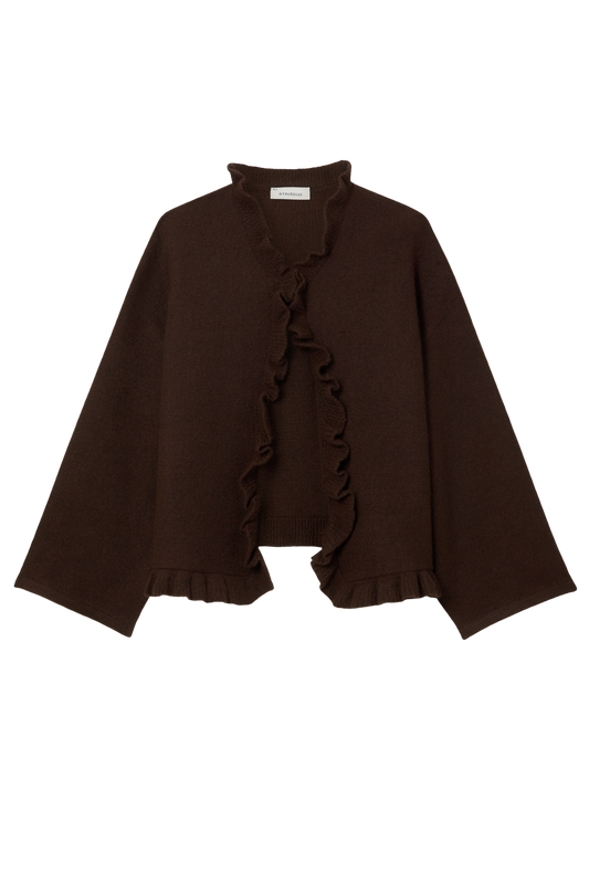 SABRINA RUFFLE CARDIGAN