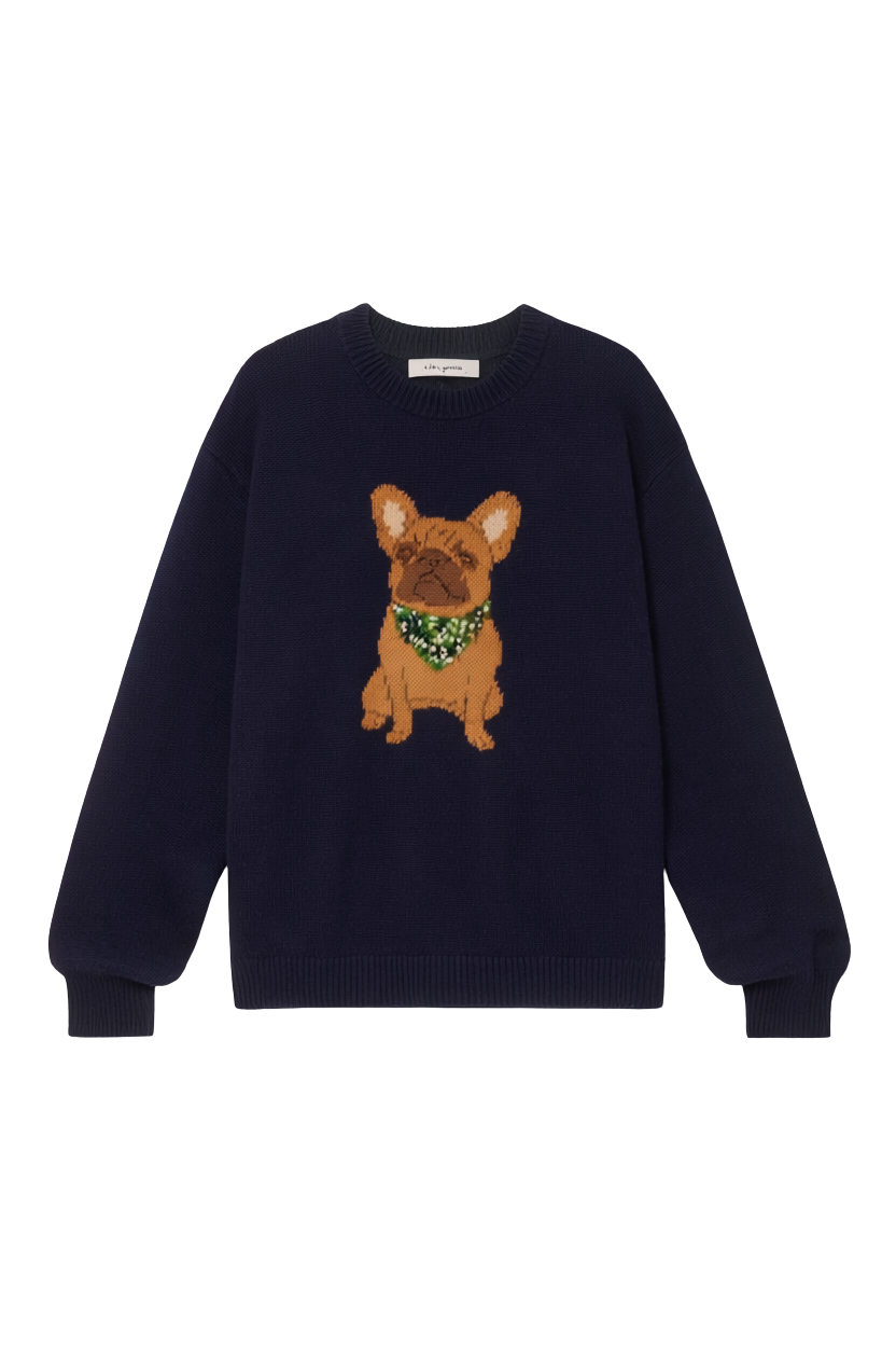 DOG WITH BANDANA SWEATER