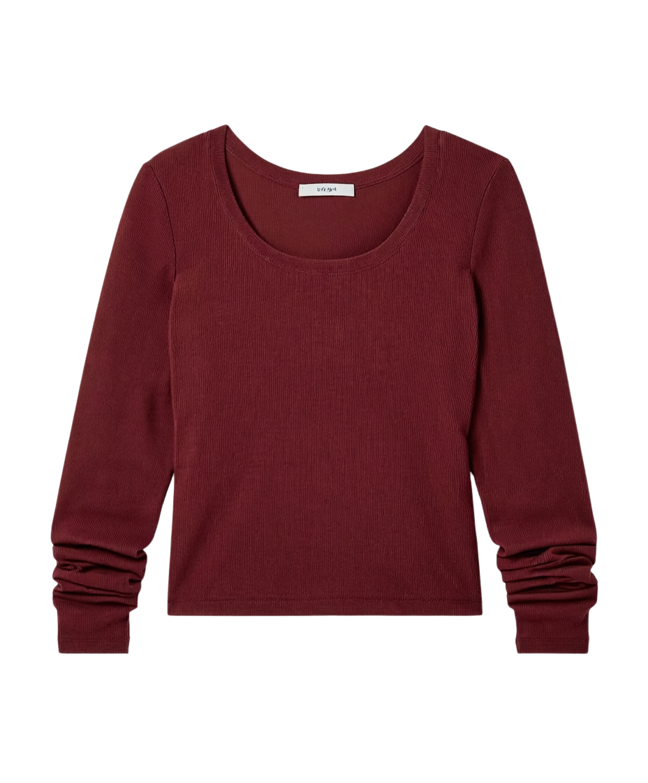 SARAH RIB KNIT TOP
