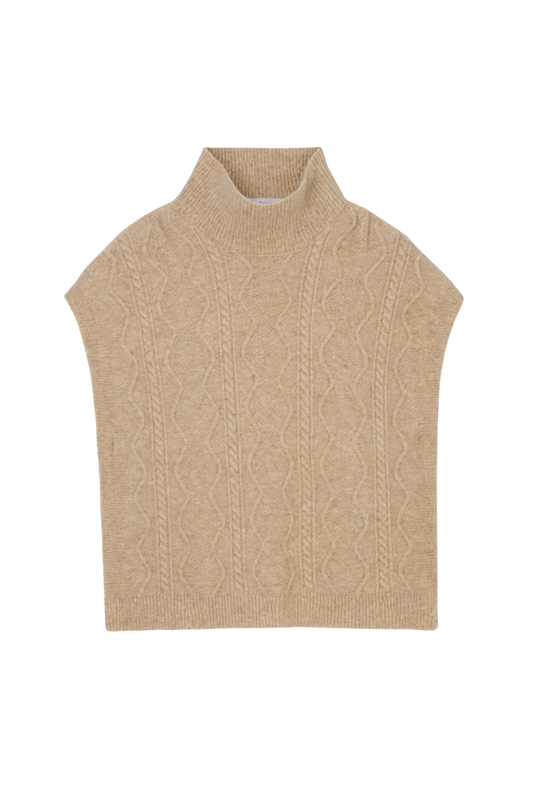 LADIES KNITTED PONCHO