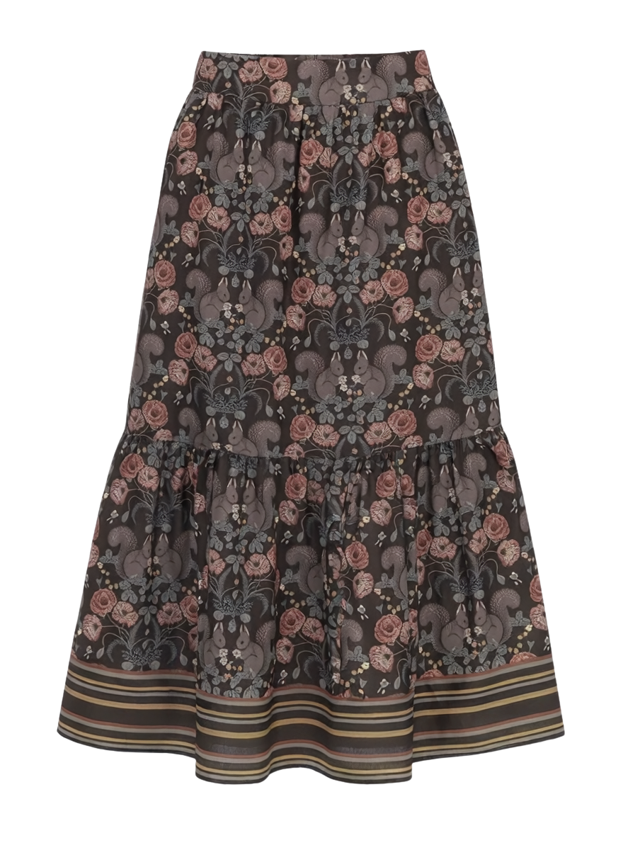 TIERED MAXI SKIRT