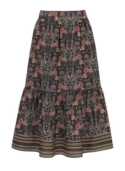 TIERED MAXI SKIRT