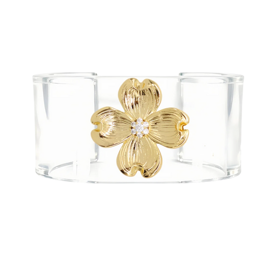 DOGWOOD ACRYLIC CUFF BRACELET
