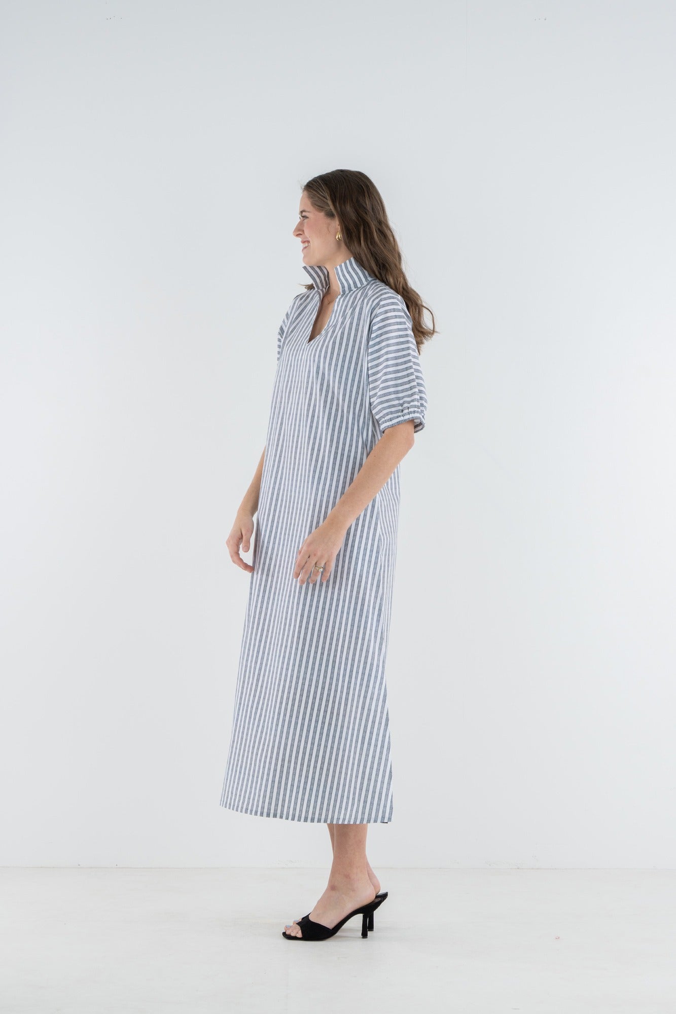Poppy Maxi - Black Stripe