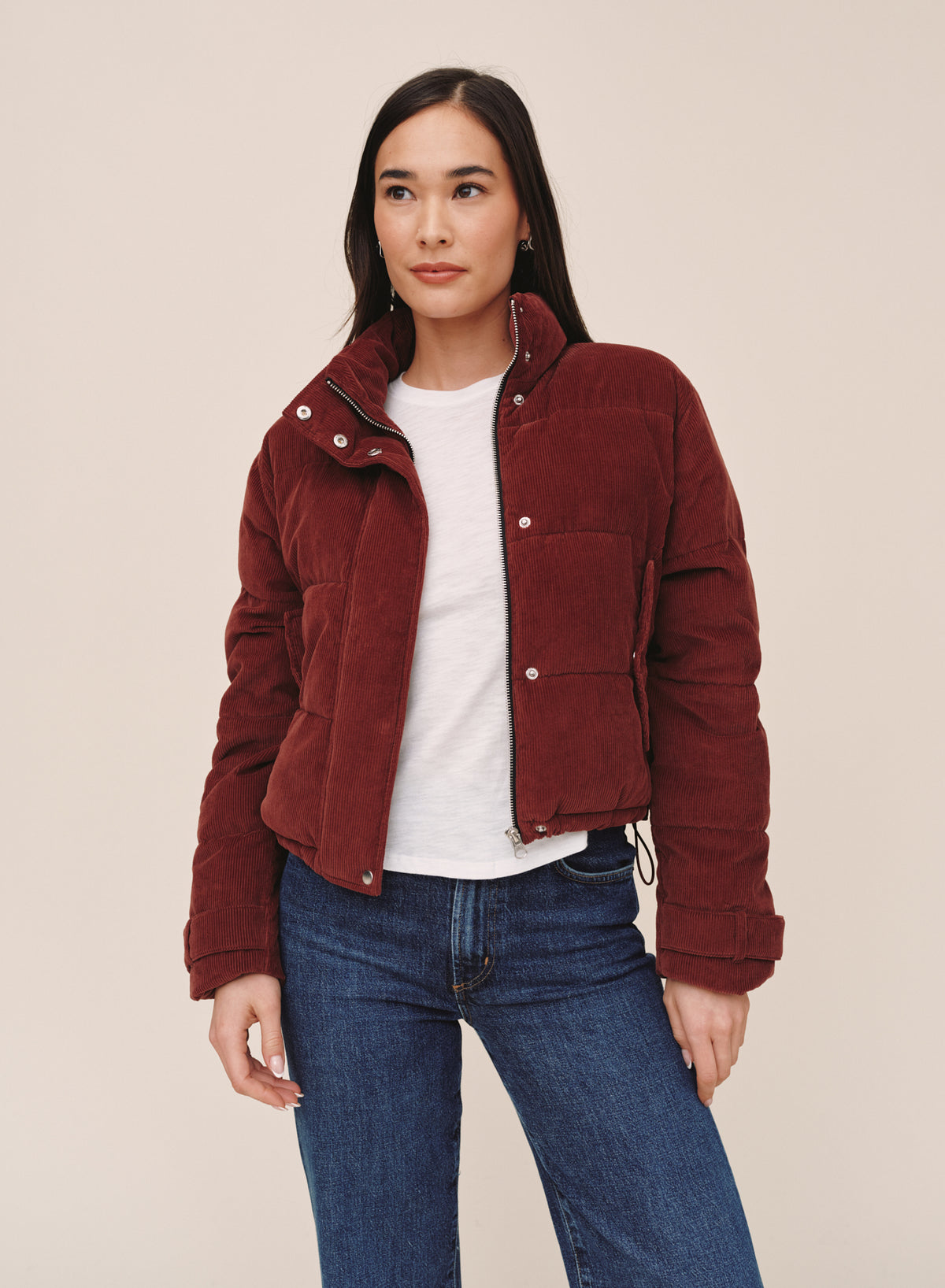 B20235-L88-300 - FUNNEL NECK PUFFER JACKET