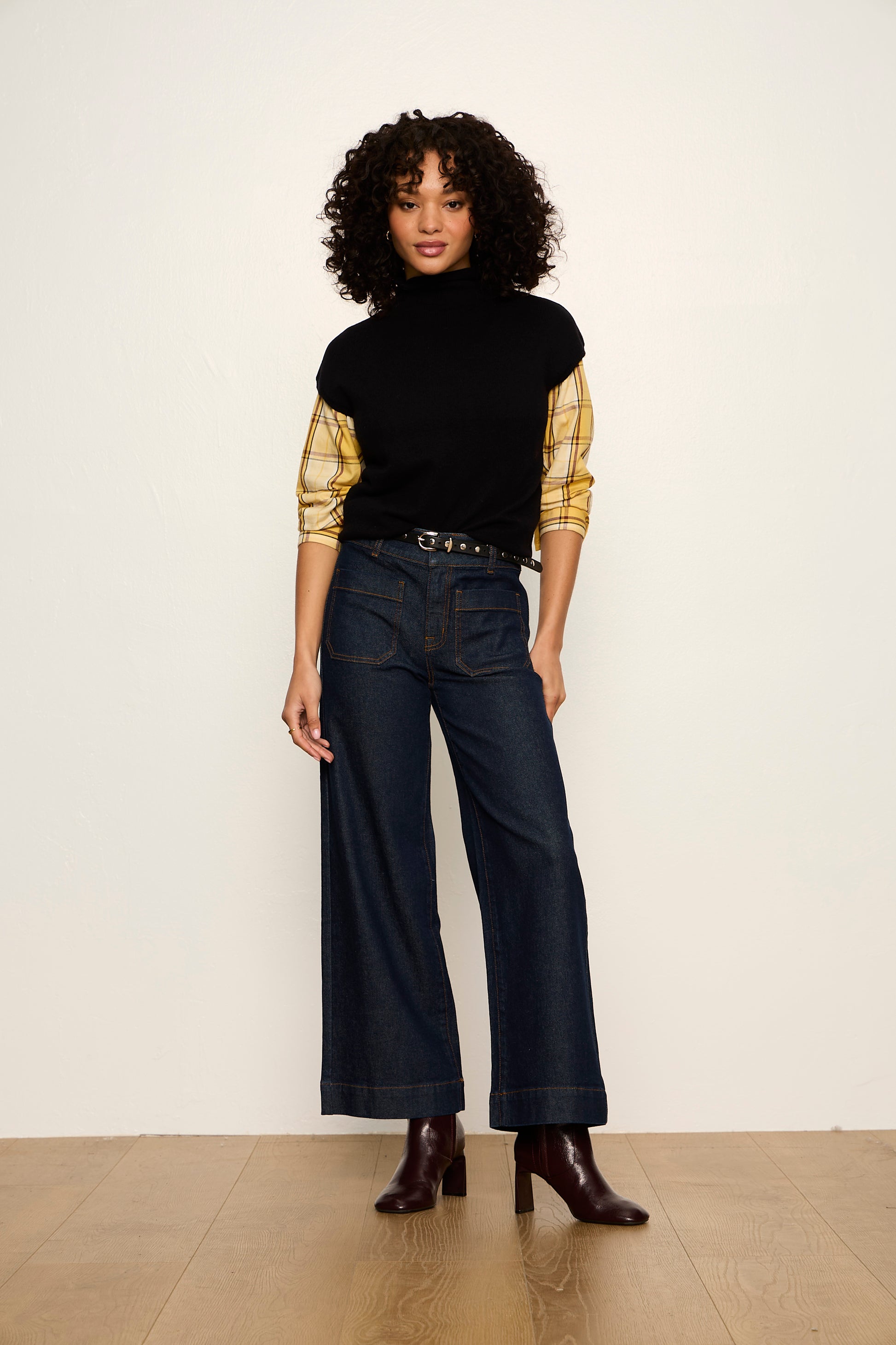MOCK NECK SWEATER SHELL