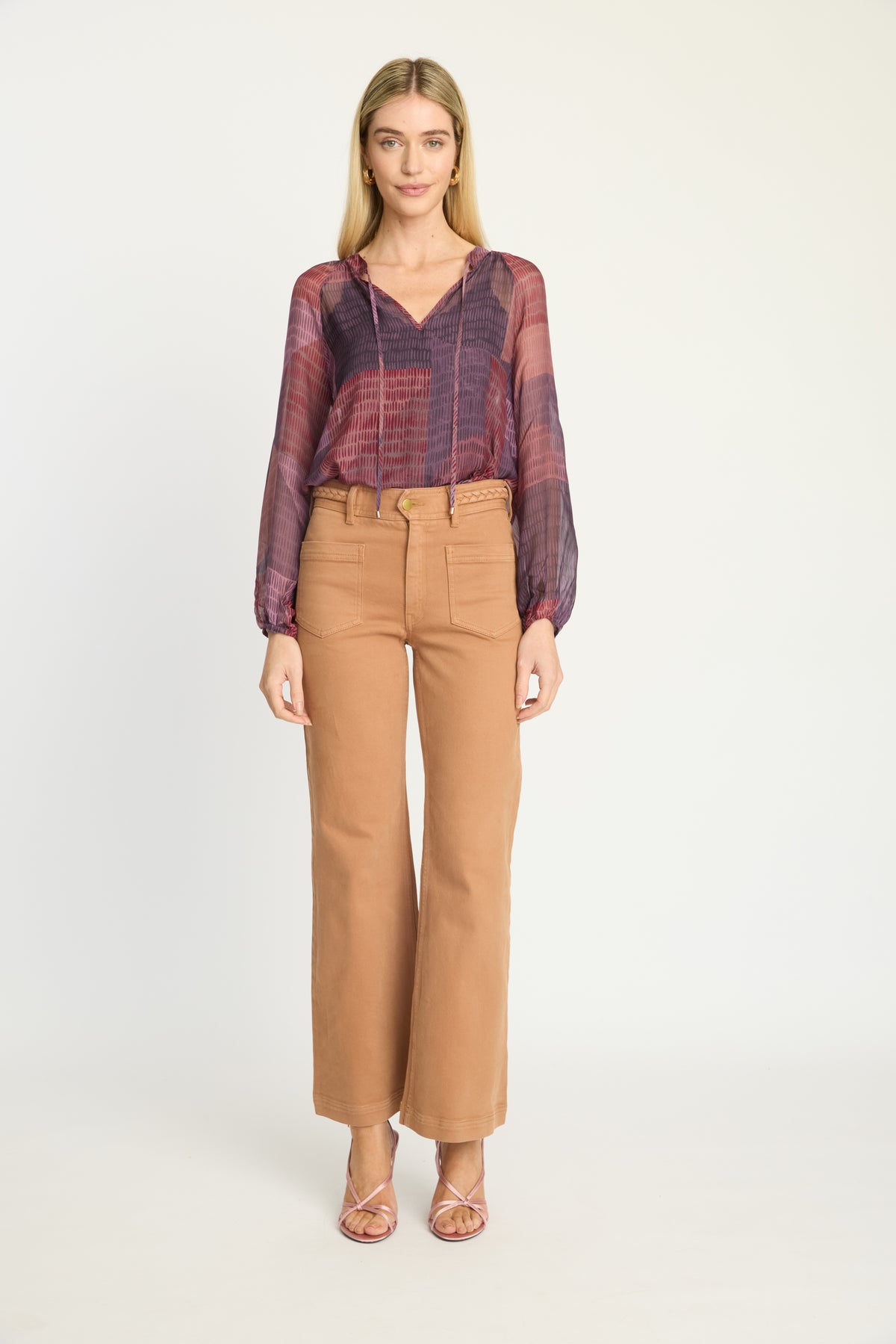 Sophie Top in Dusky Geo